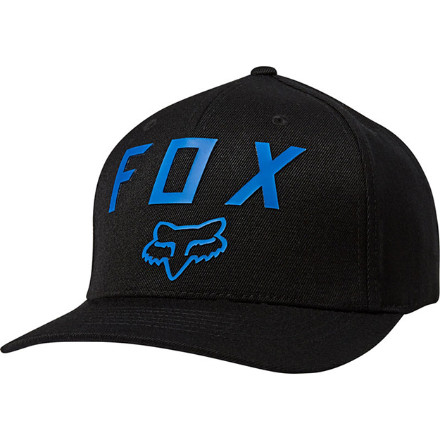 Fox baseballsapka Flexfit Number 2 fekete-kk