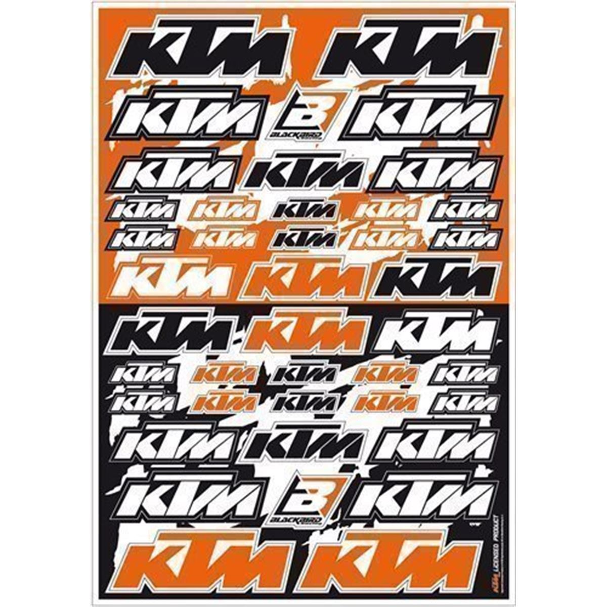 KTM sponzor matrica szett orange-fehr-fekete