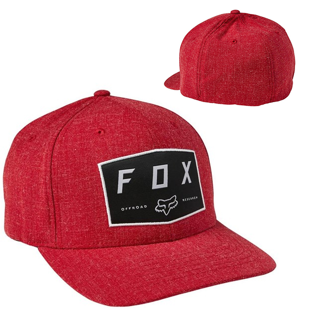 Fox baseballsapka Flexfit Badge csili